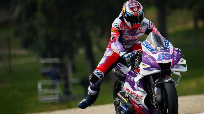Pebalap Pramac Ducati, Jorge Martin saat beraksi di lintasan MotoGP.