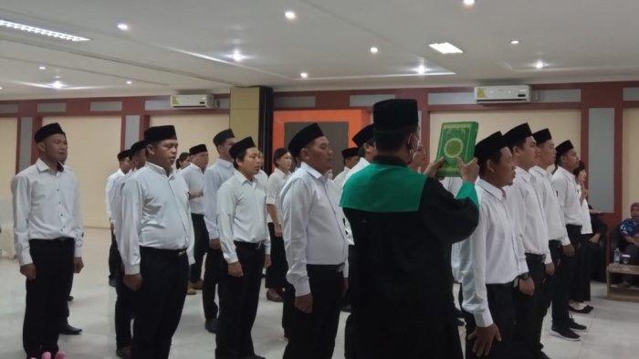 Pelantikan petugas Panwascam oleh Bawaslu Bulungan, Jumat (28/10/2022) di Tanjung Selor, Bulungan, Kaltara.