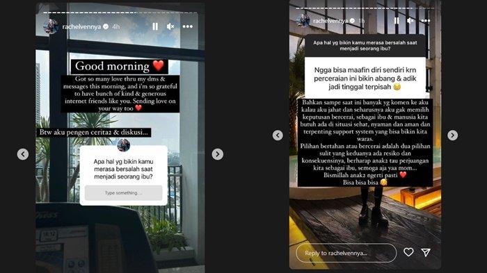 Curhat Rachel Vennya soal perceraiannya dengan Niko Al Hakim. Akui sempat dipojokkan karena keputusannya berpisah. (Instagram/@rachelvennya)