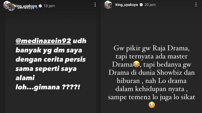 Artis Uya Kuya mulai buka suara perihal kasus penipuan yang menimpa dirinya lantaran jual beli mobil yang diduga didalangi pengusaha Medina Zein.
Sejumlah story Instagram milik Uya Kuya tampak menyindir istri Lukman Azhari tersebut.
Sindiran Uya Kuya mengenai penipuan Medina Zein menguat tatkala dirinya membagikan ciri-ciri penipu yang didapatkan dari internet sambil menandai Instagram Denise Chariesta dan Astrid Kuya. (Instagram/ @king_uyakuya)