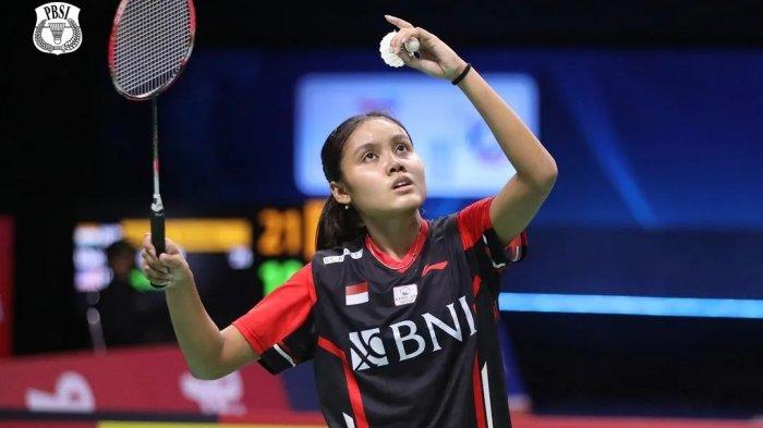 Pemain tunggal putri Indonesia, Bilqis Prasista di ajang Uber Cup 2022 (Piala Uber 2022)