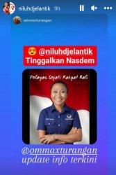 Postingan kader Partai NasDem Bali Niluh Djelantik menanggapi Anies Baswedan sebagai bakal Capres 2024.