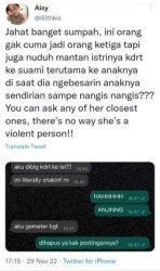 Chat diduga Amanda Zahra syok saat tahu dirinya dituding lakukan KDRT oleh agensi Arawinda Kirana.