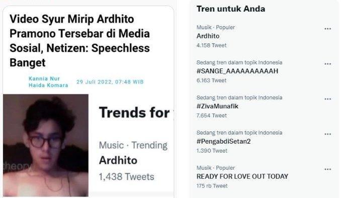 Ardhito trending Twitter