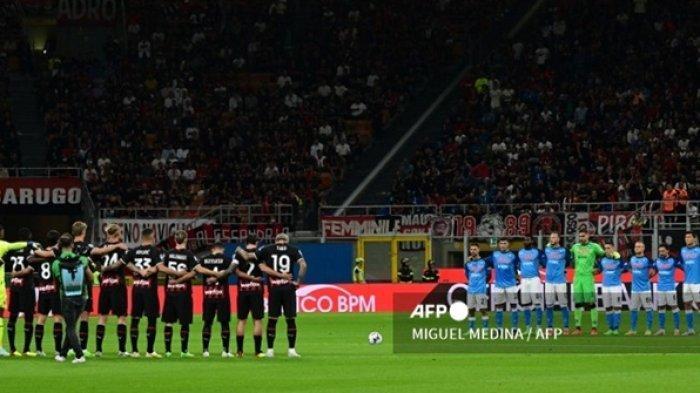 Hasil Liga Italia Serie A. AC Milan takluk dari Napoli dengan skor 2-1, Senin (19/9/2022).