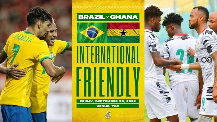 Para Pemain Timnas Brasil vs Ghana.