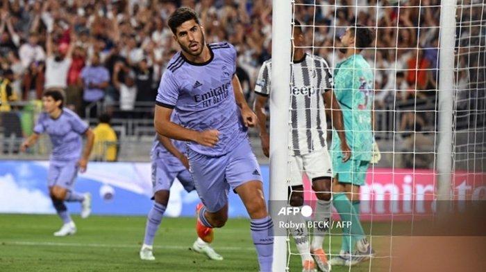 Penyerang Real Madrid, Marco Asensio. AC Milan dikabarkan siap mendatangkan pemain berkebangsaan Spanyol itu ke Liga Italia Serie A secara gratis.