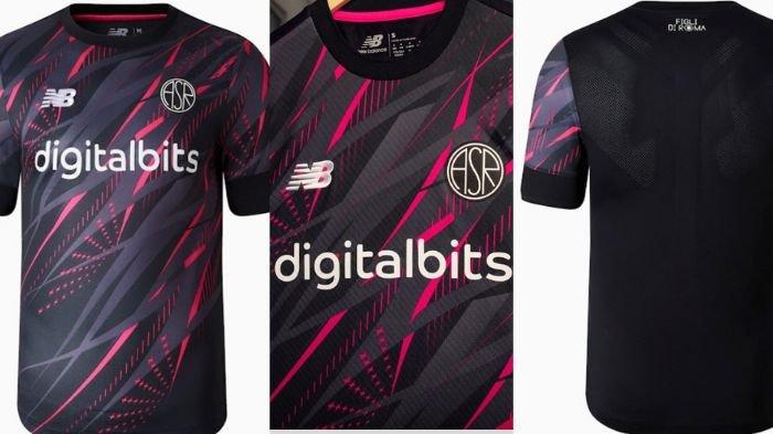Potret jersey ketiga AS Roma 2022/2023.