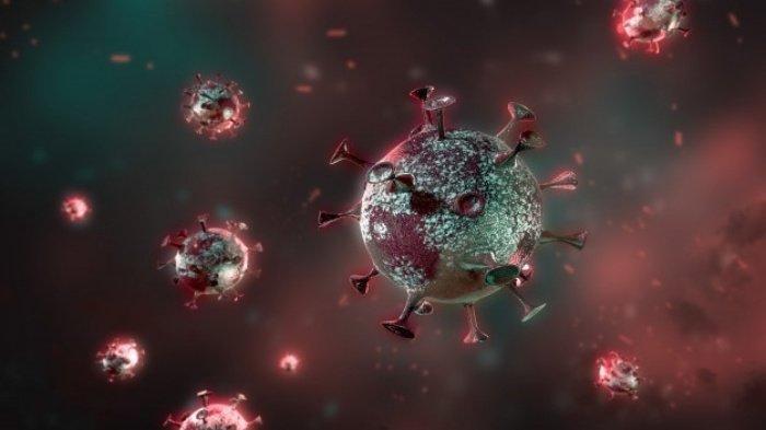 Ilustrasi virus Covid-19.