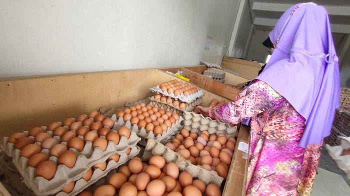 Pasokan telur di Kota Balikpapan, Kalimantan Timur. Komoditi telur ini menjadi kebutuhan yang diincar, dikonsumsi masyarakat sehari-hari.