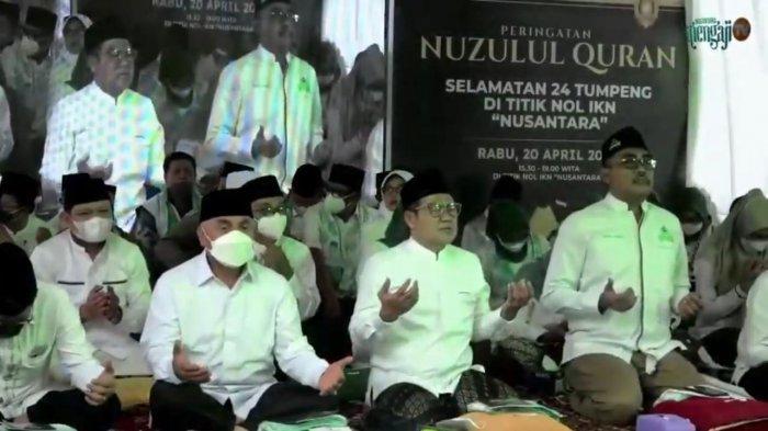 Gubernur Kaltim, Isran Noor saat menghadiri peringatan Nuzulul Qur’an di titik nol Ibu Kota Negara ( IKN) Nusantara bertajuk Nusantara Mengaji yang digelar Rabu (20/4/2022)