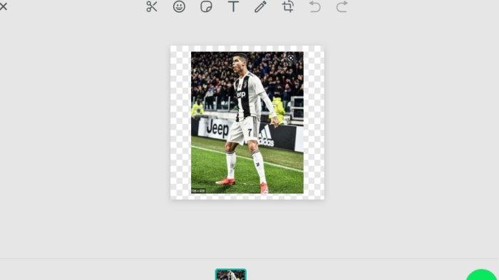 Cara membuat stiker di WhatsApp Web.