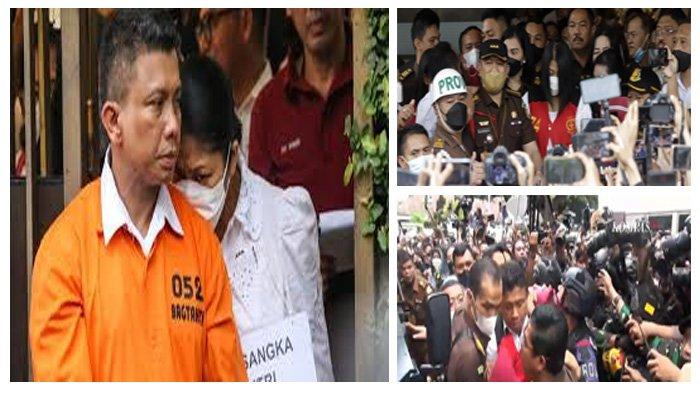 DITAHAN JAKSA - Ferdy Sambo bersama istrinya, Putri Candrawathi dan tiga tersangka lainnya kini resmi ditahan jaksa penuntut umum dalam kasus pembunuhan Brigadir J. Saat hendak ditahan, Putri Candrawathi terlihat berpenampilan agak lain dari biasanya. Rambutnya lebih lurus dari sebelumnya dengan wajah yang telah dirias menunjang penampilannya.