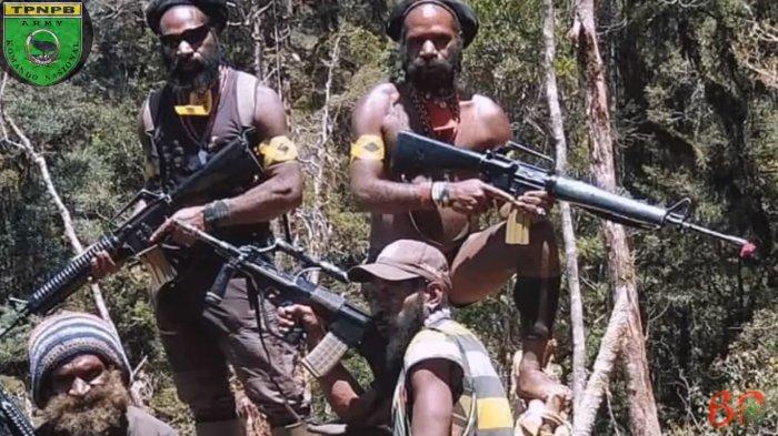 KKB PAPUA - Anggota KKB Papua Kodap VIII Kemabu Intan Jaya menyerang pos TNI di Mamba, ibu kota Kabupaten Intan Jaya, Selasa 16 Agustus 2022 pagi waktu Papua.