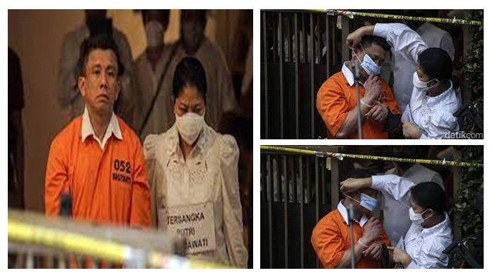 NASIB FERDY SAMBO - Seperti inilah nasib Ferdy Sambo saat rekonstruksi kasus pembunuhan yang dilakukannya terhadap Brigadir J. Untuk memakai masker saja ia harus dibantu sang istri, Putri Candrawathi.