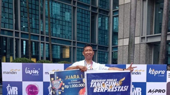 JUARA - Valerius Luan pelari asal NTT juara 1 Porseni Bank Mandiri tahun 2022