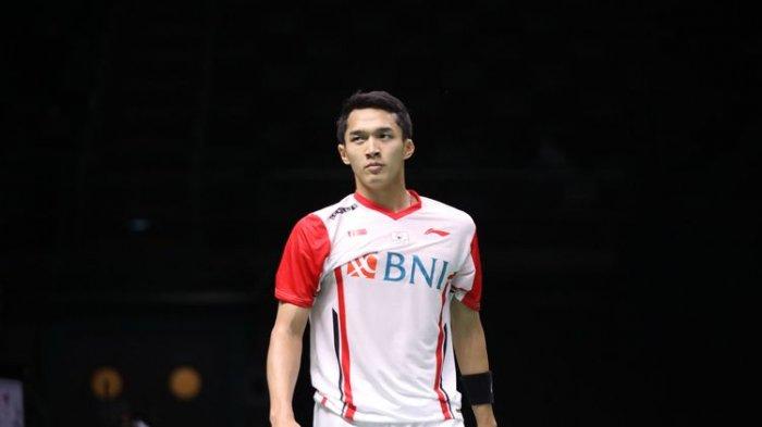 Pemain Indonesia Jonatan Christie.