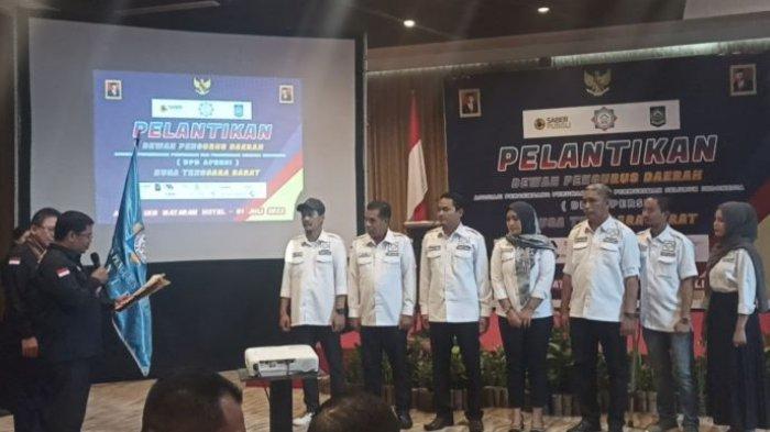 Pelantikan DPD Apersi NTB oleh pengurus pusat di Hotel Aston Mataram, Jumat (1/7/2022).