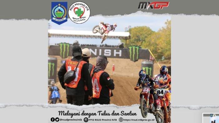 Kesigapan tim medical center di MXGP Samota 2022. Pelayanan mereka mendapat apresiasi positif.