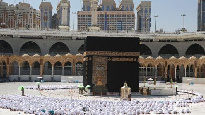 Suasana Kabah di Masjidil Haram, Makkah