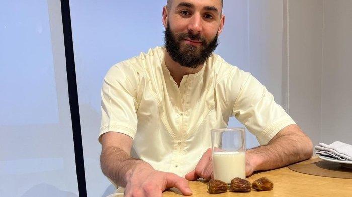 Unggahan menu buka puasa ala Striker Real Madrid Karim Benzema melalu instagramnya
