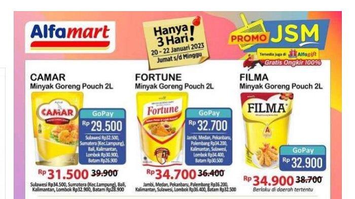 Katalog Promo JSM Alfamart 20-22 Januari 2023: Minyak Goreng Sania hingga Tropical Turun Harga