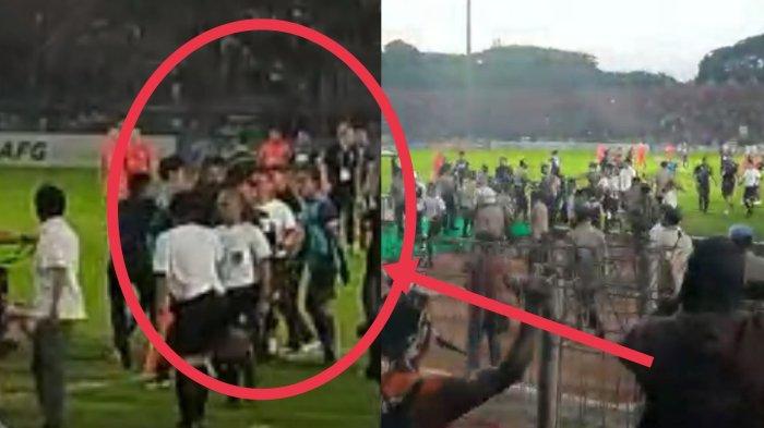 Detik - detik kericuhan di Stadion Brawijaya Kediri