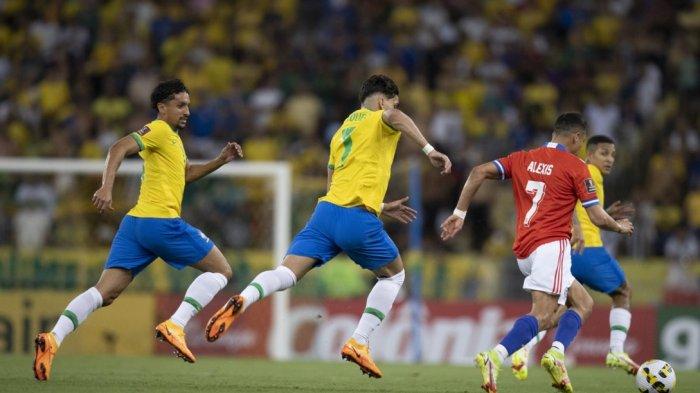 Brasil Menang Telak Atas Chile 4-0 pada lanjutan Kualifikasi Piala Dunia 2022