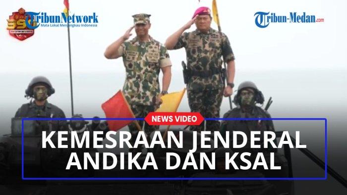 Jelang pergantian Panglima, Kepala Staf Angkatan Laut (KSAL) Laksamana Yudo Margono terlihat semakin mesra dengan Jenderal Andika Perkasa.