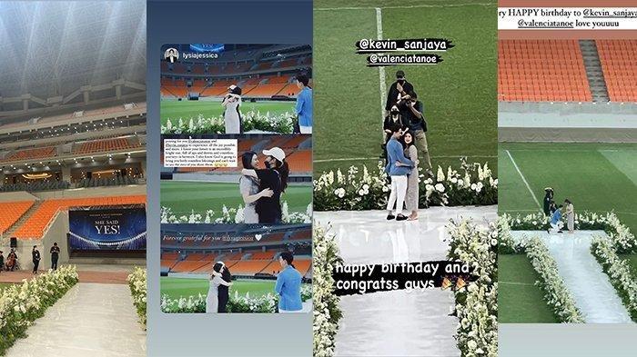 Momen Kevin Sanjaya lamar Valencia Tanoesoedibjo di JIS. Pacaran dengan Putri Bos MNC Harry Tanoesoedibjo, Potret Kevin Sanjaya Cium Valencia Curi Perhatian, Netizen: Gak Kuat Lihatnya