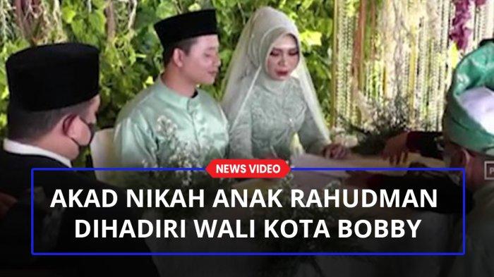Acara pernikahan Sulthan Ahmad Rial Siddik dan dr. Nur Qomaria Hasibuan berlangsung semarak. Sejumlah pejabat yang hadir menyaksikan pernikahan tersebut terlihat antusias mengucapkan selamat bahagia.