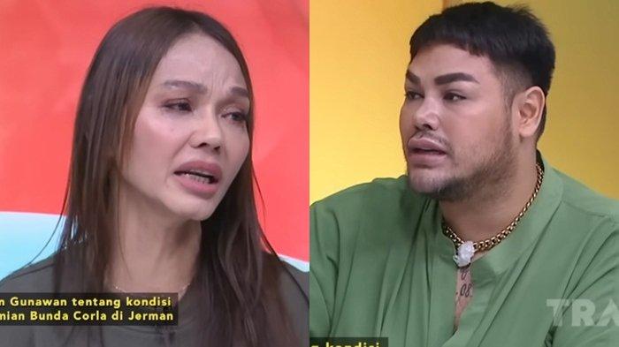 Hidup kelam Bunda Corla (kiri) hanya makan sehari sekali di Jerman diungkap Ivan Gunawan (kanan).