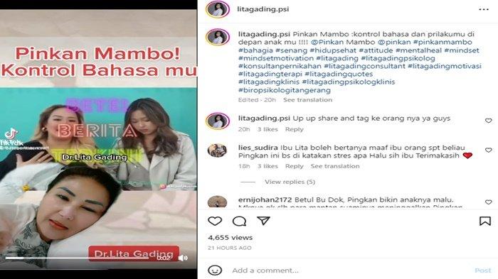 Lita Gading soroti sikap Pinkan Mambo di depan anaknya