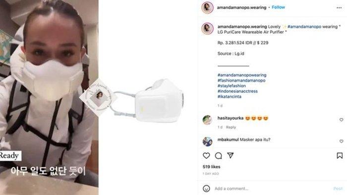 Masker Amanda Manopo Seharga 3 Juta