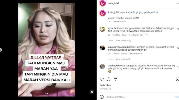 Pinkan Mambo mengaku dapat WhatsApp dari Rizky Billar