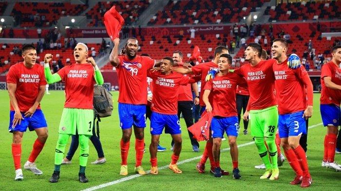 Timnas Kosta Rika lolos ke putaran Piala Dunia 2022 Qatar saat menang play-off melawan Selandia Baru, 14 Juni 2022.