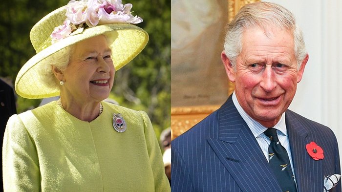 Ratu Elizabeth II dan Pangeran Charles.