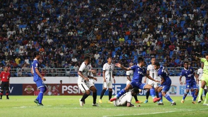 Persiba Balikpapan saat melawan Persipura Jayapura di pekan kedua Liga 2 2022, Sabtu (3/9/2022).