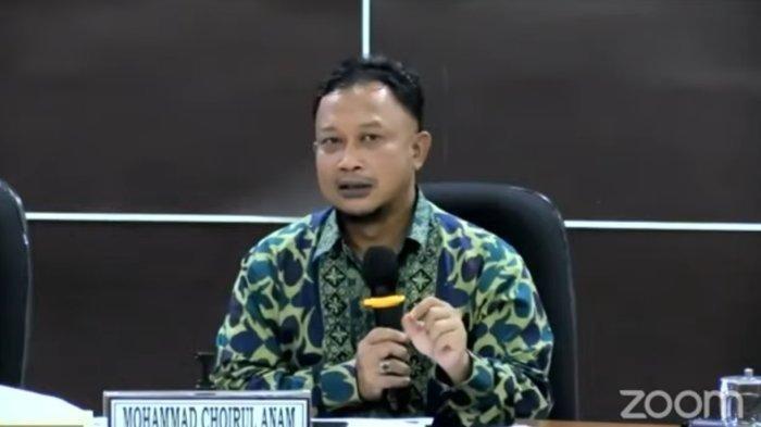 Komisioner Komnas HAM RI M Choirul Anam saat konferensi pers pada Senin (7/3/2022).