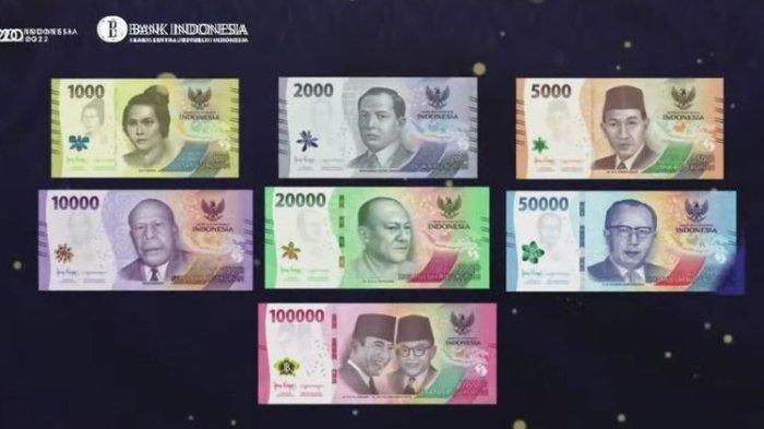 Penampakan 7 pecahan uang baru 2022 yang berlaku mulai 17 Agustus 2022