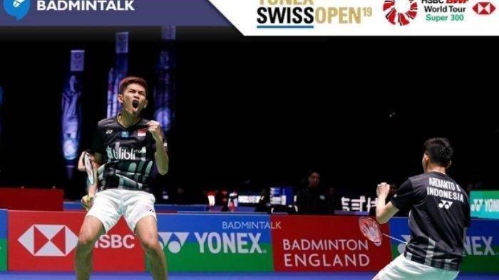 Sempat masuk pada semifinal All England pekan lalu, kini unggulan Indonesia, Fajar Alfian/Muhammad Rian Ardianto, berhasil merebut gelar juara pada turnamen Swiss Open 2019 pada Minggu (17/2/2019).