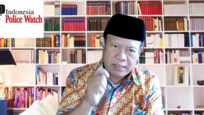 Ketua Indonesia Police Watch (IPW) Sugeng Teguh Santoso dalam Webinar bertajuk Benarkah #PercumaLaporPolisi? pada Selasa (26/10/2021). (Tangkapan Layar Zoom)