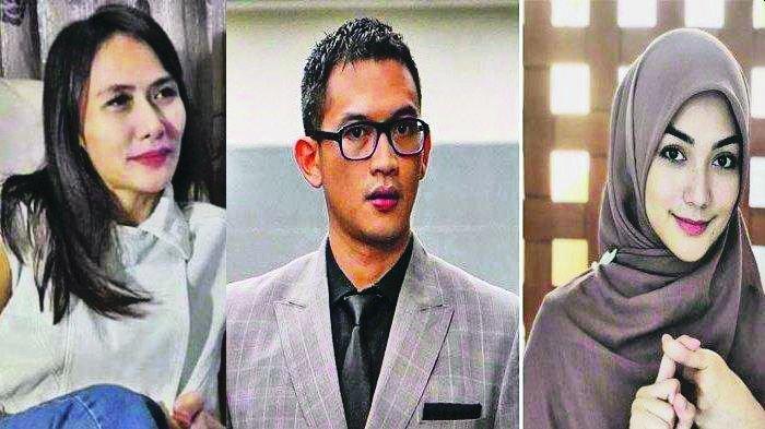 Wenny Ariani, Rezky Aditya, dan Citra Kirana (berjilbab)