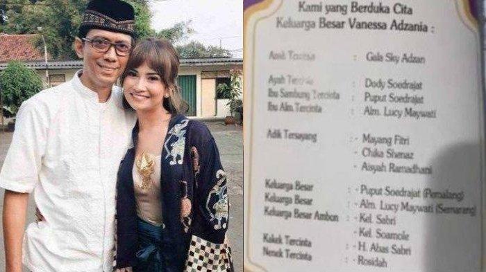 Ayah Vanessa Angel, Doddy Sudrajat buka suara soal perubahan nama belakang Gala Sky di buku Yasin.