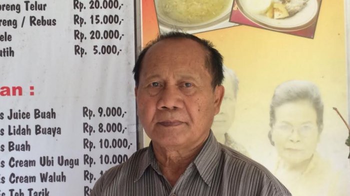 Sukatno, pemilik RM Gunung Mas, Tawangmangu, Karanganyar, Jawa Tengah