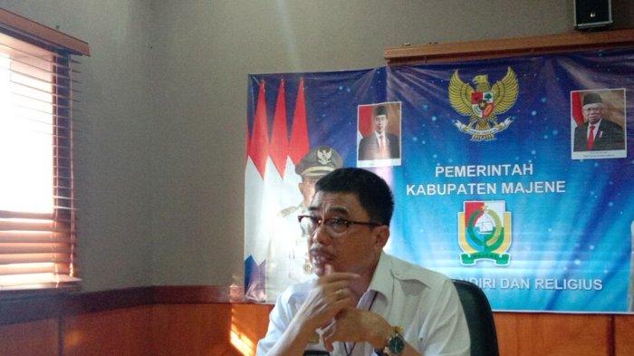 Bupati Majene, Andi Syukri Tammalele saat ditemui pers di ruang kerjanya, Kantor Bupati, Jl Gatot Subroto No 59, Pangali-Ali, Majene, Rabu (25/01/2022) sore.