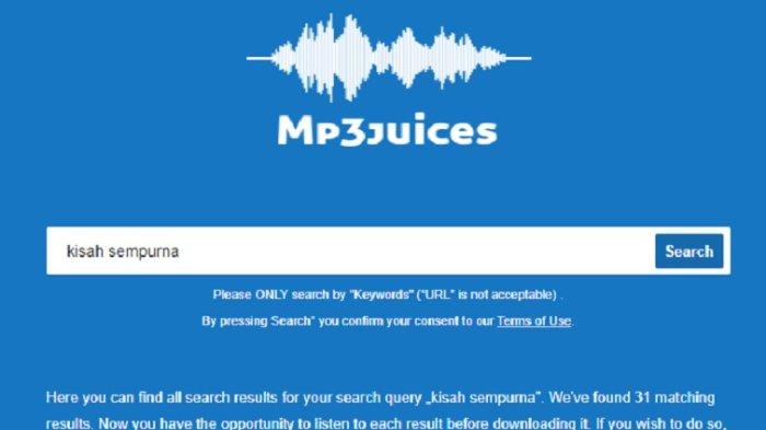 Cara download gratis lagu Mahalini kisah sempurna di MP3 Juice