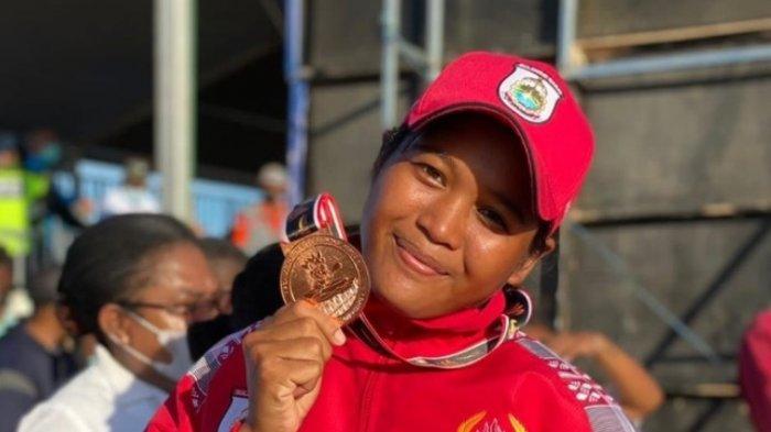 Ramla Baharuddin, atlet dayung Sulbar raih medali perunggu di PON XX Papua.