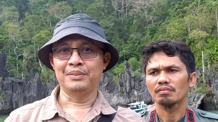 Kepala Subdirektorat Penguatan Fungsi dan Pembangunan Strategis Kawasan Konservasi, Direktorat Jenderal Konservasi Sumber Daya Alam dan Ekosistem (KSDAE), KLHK, Toni Anwar (tengah) didampingi Kasi Konservasi Wilayah 2, BKSDA Sultra, La Ode Kaida.