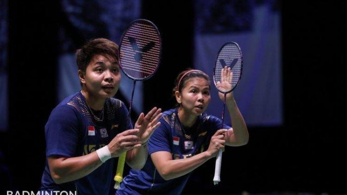 Ganda Putri Indonesia, Greysia Polii/Apriyani Rahayu. Lolos babak 16 besar All England 2022.
